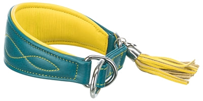 Trixie Hundehalsband Active Comfort Für Windhunde Leder Petrol